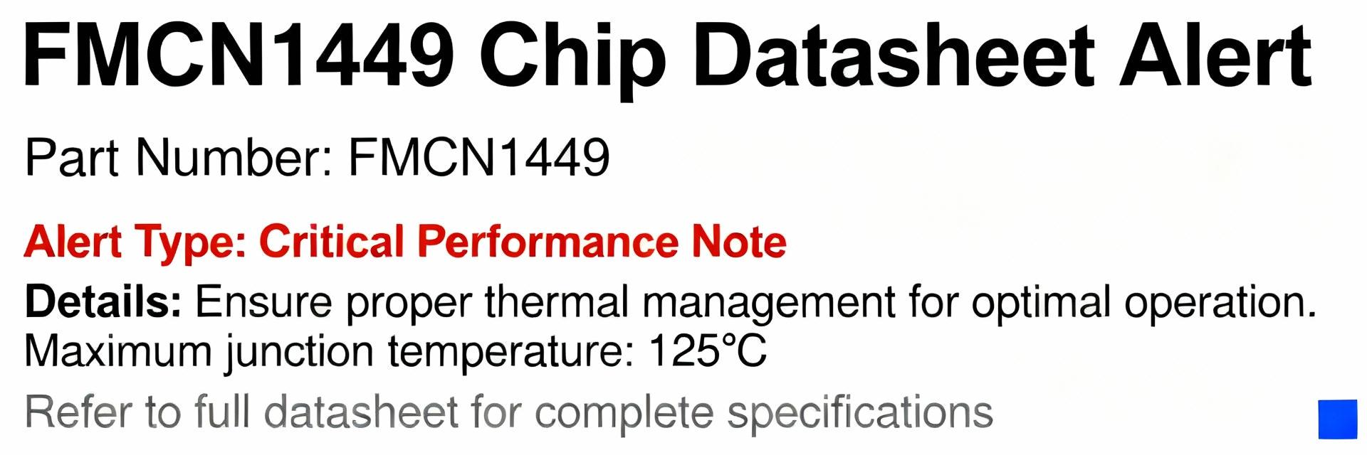 FMCN1449 Obsolescence Report: Datasheet + Replacement Guide