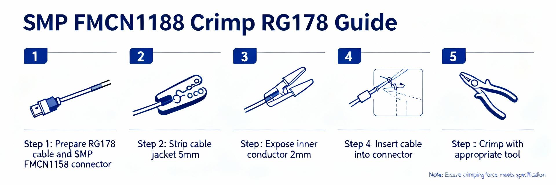 SMP Connector Crimp Guide: FMCN1158 & RG178 Tips Checklist